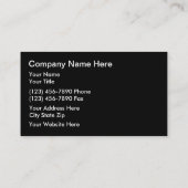 Visitenkarten für Automobile Visitenkarte (Rückseite)