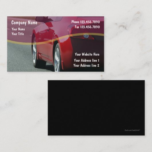 Visitenkarten für Automobile Visitenkarte (Vorne/Hinten)