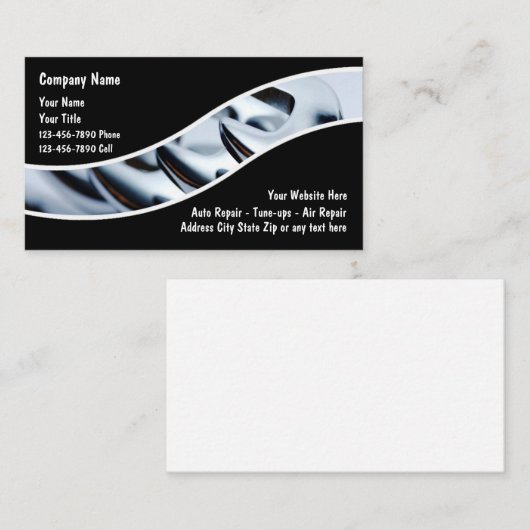 Visitenkarten für Automobile Visitenkarte (Vorne/Hinten)