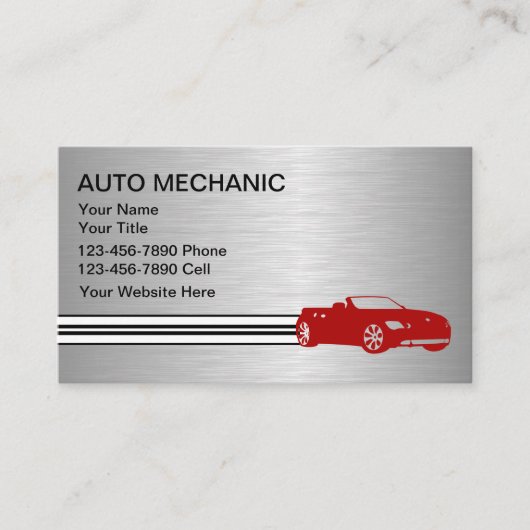 Visitenkarten für Automobile Visitenkarte (Vorderseite)