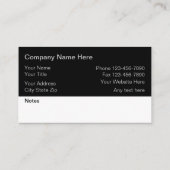 Visitenkarten für Automobile Visitenkarte (Rückseite)