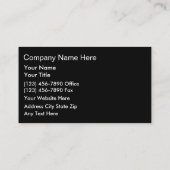 Visitenkarten für Automobile Visitenkarte (Rückseite)