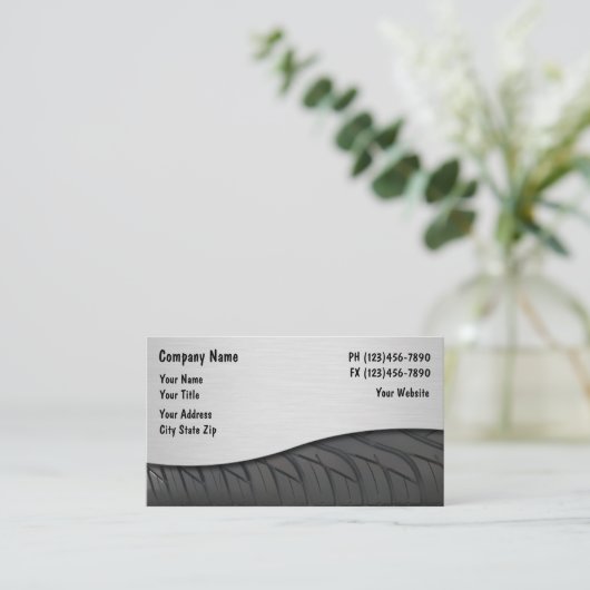 Visitenkarten für Automobile Visitenkarte (Stehend Vorderseite)