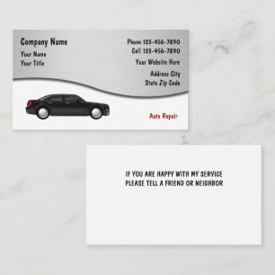 Visitenkarten für Autoreparatur Visitenkarte