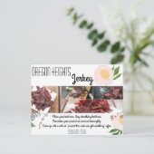 Visitenkarten für Baby Pink Cosmos auf Wi Postkarte (Stehend Vorderseite)