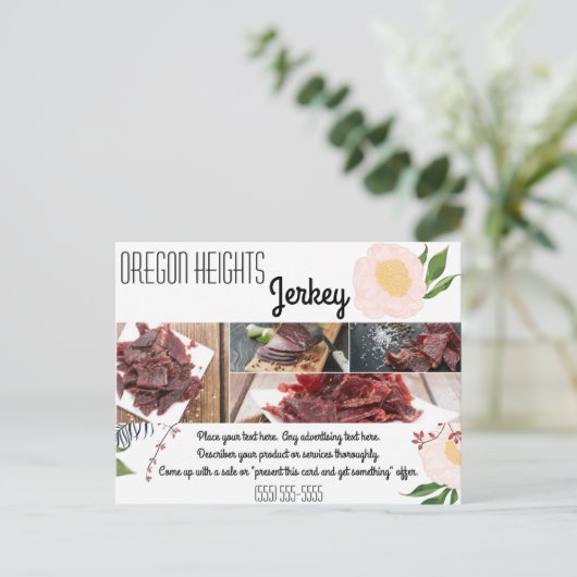 Visitenkarten für Baby Pink Cosmos auf Wi Postkarte (Stehend Vorderseite)