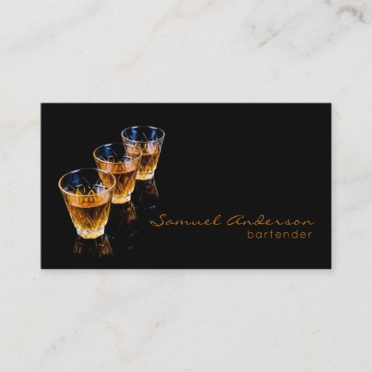 Visitenkarten für Barkeeper Visitenkarte (Vorderseite)