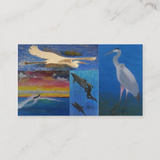 "Visitenkarten für Beach-Liebhaber" Visitenkarte (Vorderseite)