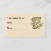 Visitenkarten für beautistische individuelle Name Terminkarte (Rückseite)