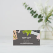 Visitenkarten für berufliche Autoren Visitenkarte (Stehend Vorderseite)