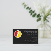 Visitenkarten für berufliche elektrische Logos Visitenkarte (Stehend Vorderseite)
