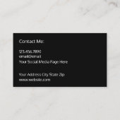 Visitenkarten für berufliche Geschäftskunden Visitenkarte (Rückseite)