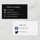 Visitenkarten für Berufliche Netzwerke Visitenkarte (Vorne/Hinten)