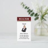 Visitenkarten für berufliches Foto Visitenkarte (Stehend Vorderseite)