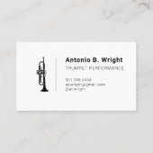 Visitenkarten für Black Trumpet Logos Visitenkarte (Rückseite)