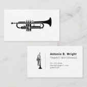 Visitenkarten für Black Trumpet Logos Visitenkarte (Vorne/Hinten)