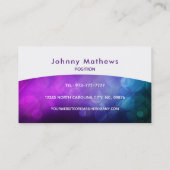 Visitenkarten für Blonde-Barkeeper-Logos Visitenkarte (Rückseite)