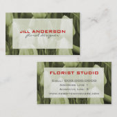 Visitenkarten für Blumendesigner Visitenkarte (Vorne/Hinten)