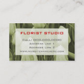 Visitenkarten für Blumendesigner Visitenkarte (Rückseite)