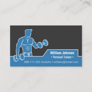 Visitenkarten für Bodybuilding-Fitness-Trainer Visitenkarte