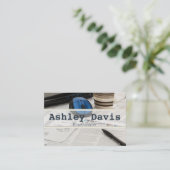 Visitenkarten für Buchhalter Visitenkarte (Stehend Vorderseite)