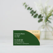 Visitenkarten für Buchhalter Visitenkarte (Stehend Vorderseite)