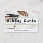 Visitenkarten für Buchhalter Visitenkarte (Rückseite)