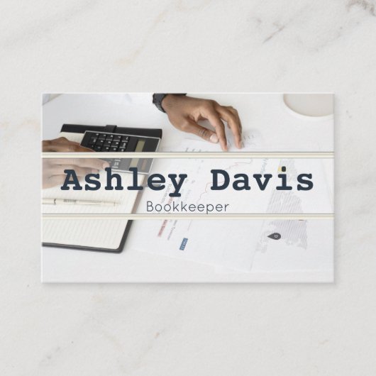 Visitenkarten für Buchhalter Visitenkarte (Vorderseite)