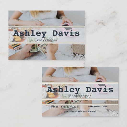 Visitenkarten für Buchhalter Visitenkarte (Vorne/Hinten)