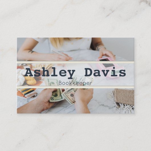 Visitenkarten für Buchhalter Visitenkarte (Vorderseite)