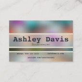 Visitenkarten für Buchhalter Visitenkarte (Rückseite)