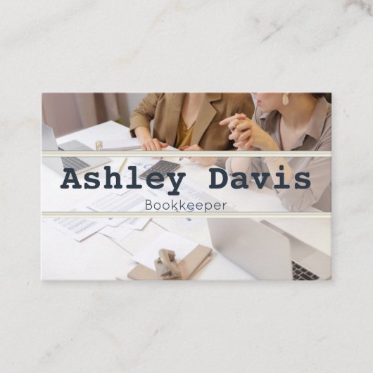 Visitenkarten für Buchhalter Visitenkarte (Vorderseite)