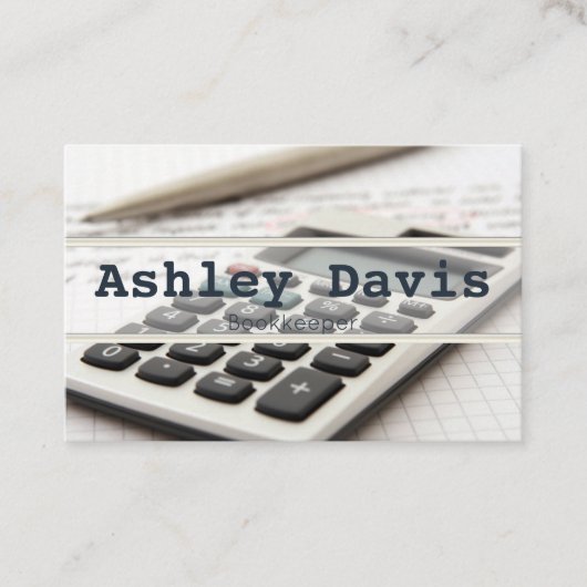 Visitenkarten für Buchhalter Visitenkarte (Vorderseite)