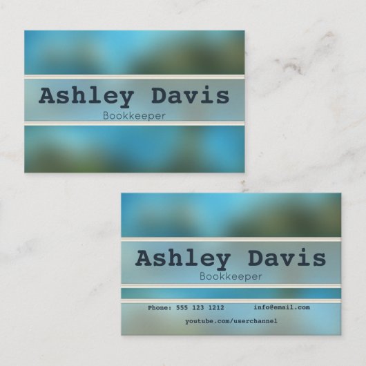 Visitenkarten für Buchhalter Visitenkarte (Vorne/Hinten)