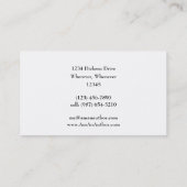 Visitenkarten für Buchhalter Visitenkarte (Rückseite)