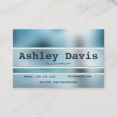 Visitenkarten für Buchhalter Visitenkarte (Rückseite)