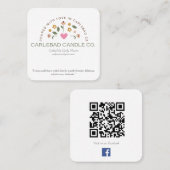 Visitenkarten für Carlsbad Candle Co. Quadratische Visitenkarte (Vorne/Hinten)
