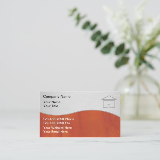 Visitenkarten für Carpenter Visitenkarte (Stehend Vorderseite)