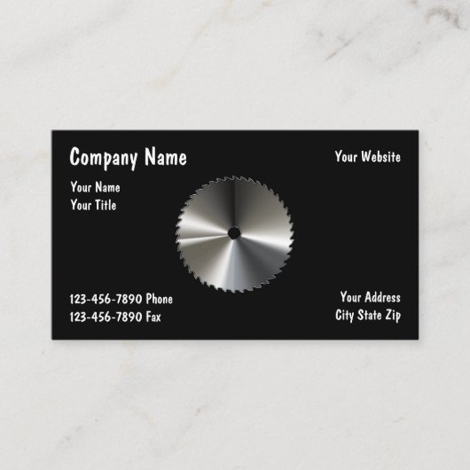 Visitenkarten für Carpenter Visitenkarte (Vorderseite)