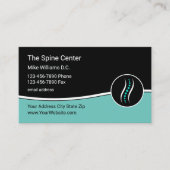 Visitenkarten für Chiropraktoren mit Spine-Logo Visitenkarte (Vorderseite)