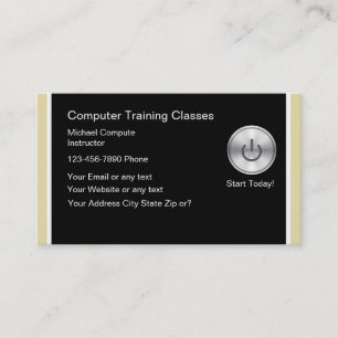 Visitenkarten für Computertraining Visitenkarte
