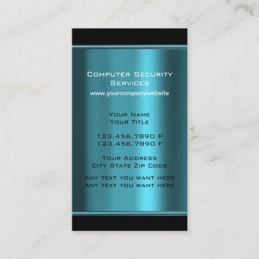 Visitenkarten für Coole Computer Visitenkarte (Vorderseite)