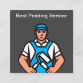 Visitenkarten für coole Maler Quadratische Visitenkarte (Vorderseite)