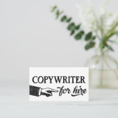 Visitenkarten für Copywriter - Coole Vintage Visitenkarte (Stehend Vorderseite)