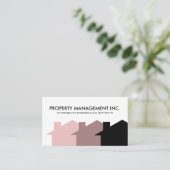 Visitenkarten für das Immobilienmanagement Visitenkarte (Stehend Vorderseite)