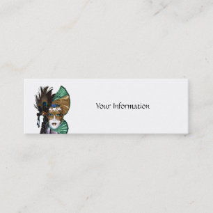 Visitenkarten für das Lesezeichen "Gesichtsmaske" Mini Visitenkarte