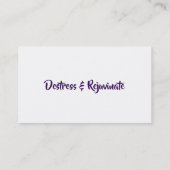 Visitenkarten für das Logo "Essential Oils" Visitenkarte (Rückseite)