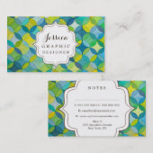 Visitenkarten für das Wasserfarbmuster Grafik-Desi Visitenkarte (Vorne/Hinten)