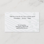 Visitenkarten für den Circuit Board Visitenkarte (Rückseite)