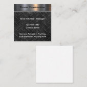 Visitenkarten für den coolen Werksbau Quadratische Visitenkarte (Vorne/Hinten)